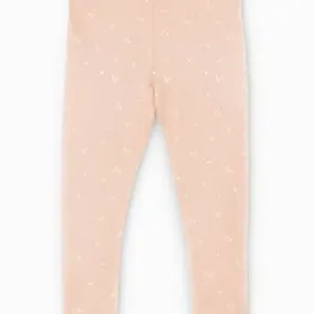 * Organic Leggings - Cora Floral Peach