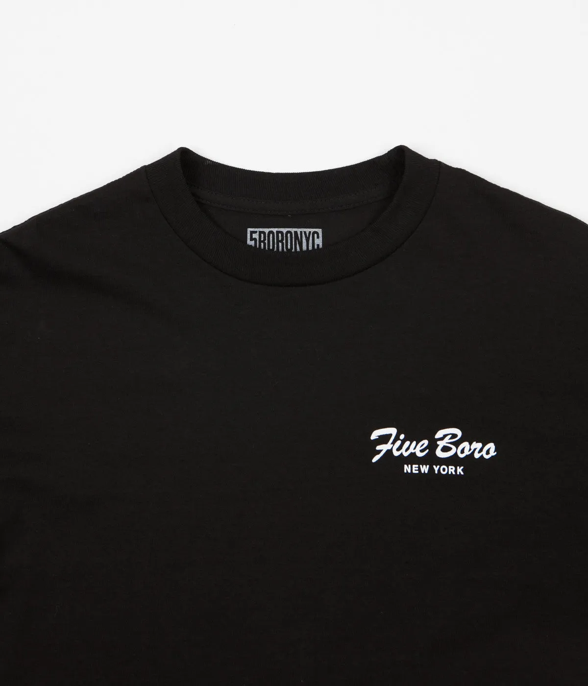 5Boro Burning Rose Long Sleeve T-Shirt - Black