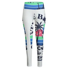 7All-Over Print Women's High Waist Leggings With Side Pocket palm tree print