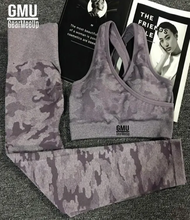 Adapt Camo Seamless Leggings Sport Bra Set