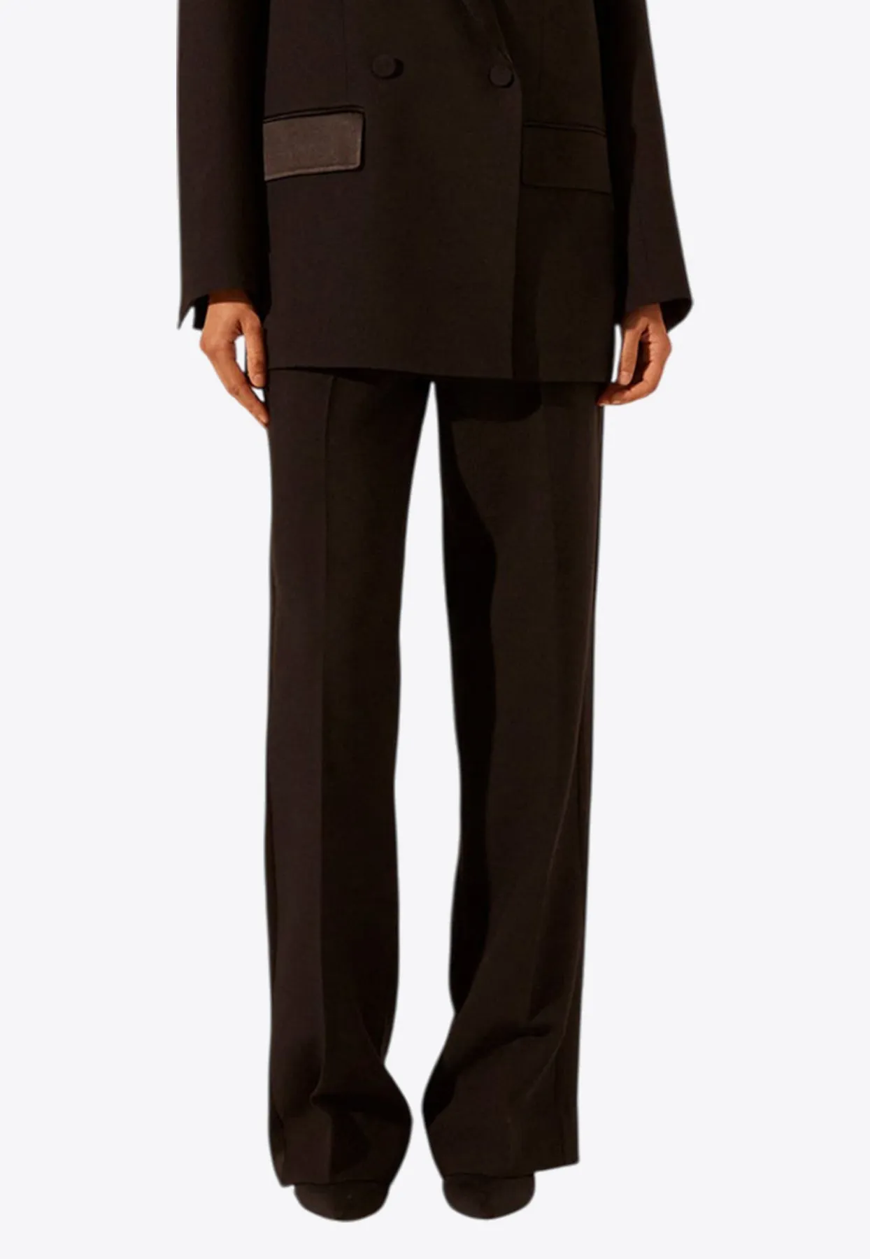 Adri Straight-Leg Tuxedo Pants