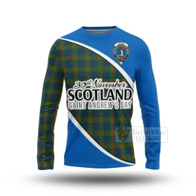 Aiton Family Crest Tartan Long Sleeve T-Shirt Celebrate Saint Andrew's Day in Style