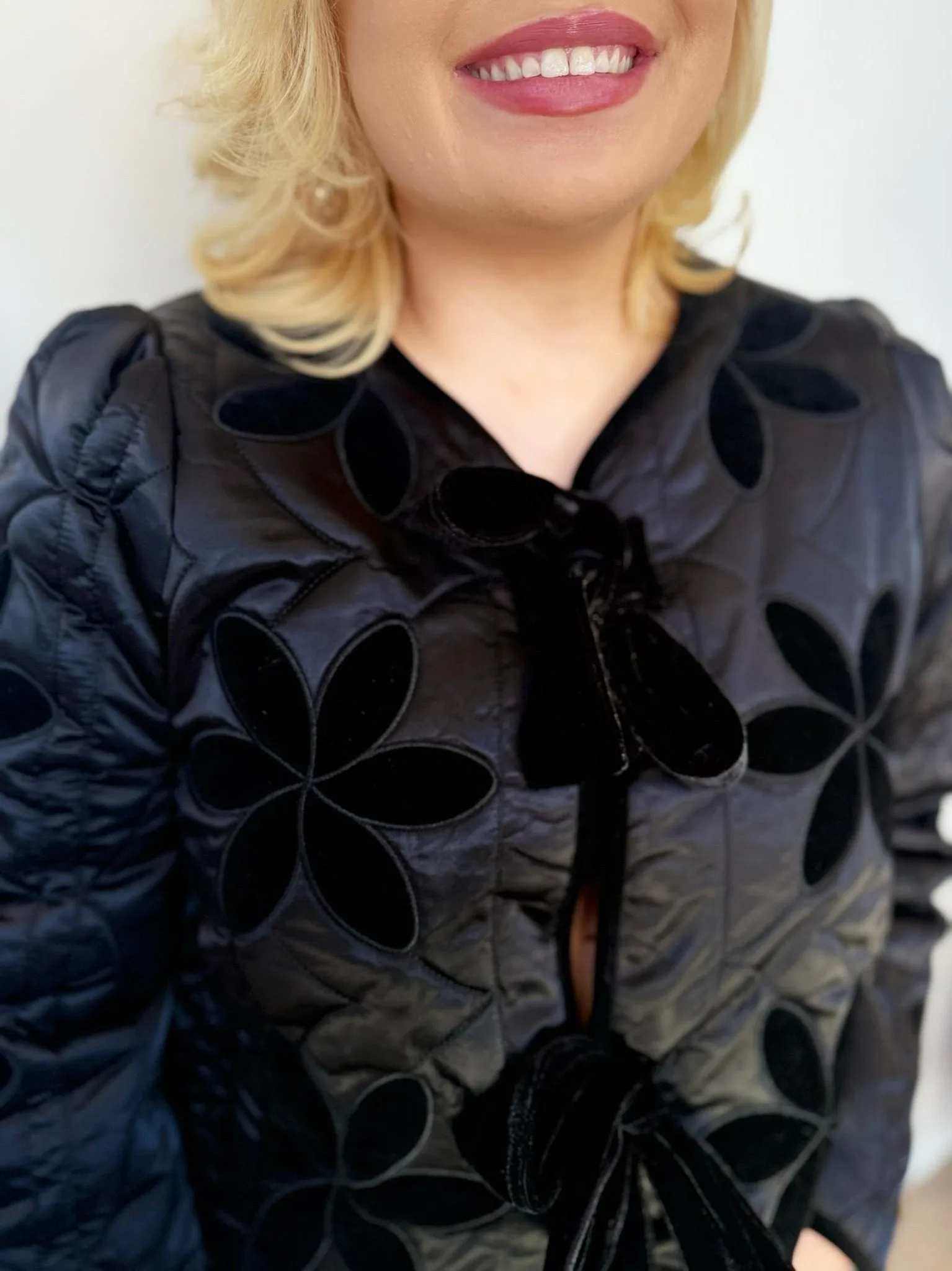 Alyssa Velvet Bow Jacket