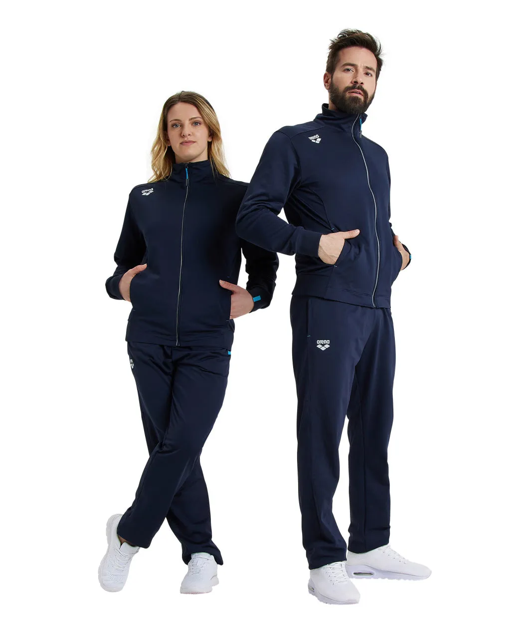 Arena Team Unisex Panel Track Jacket - Navy