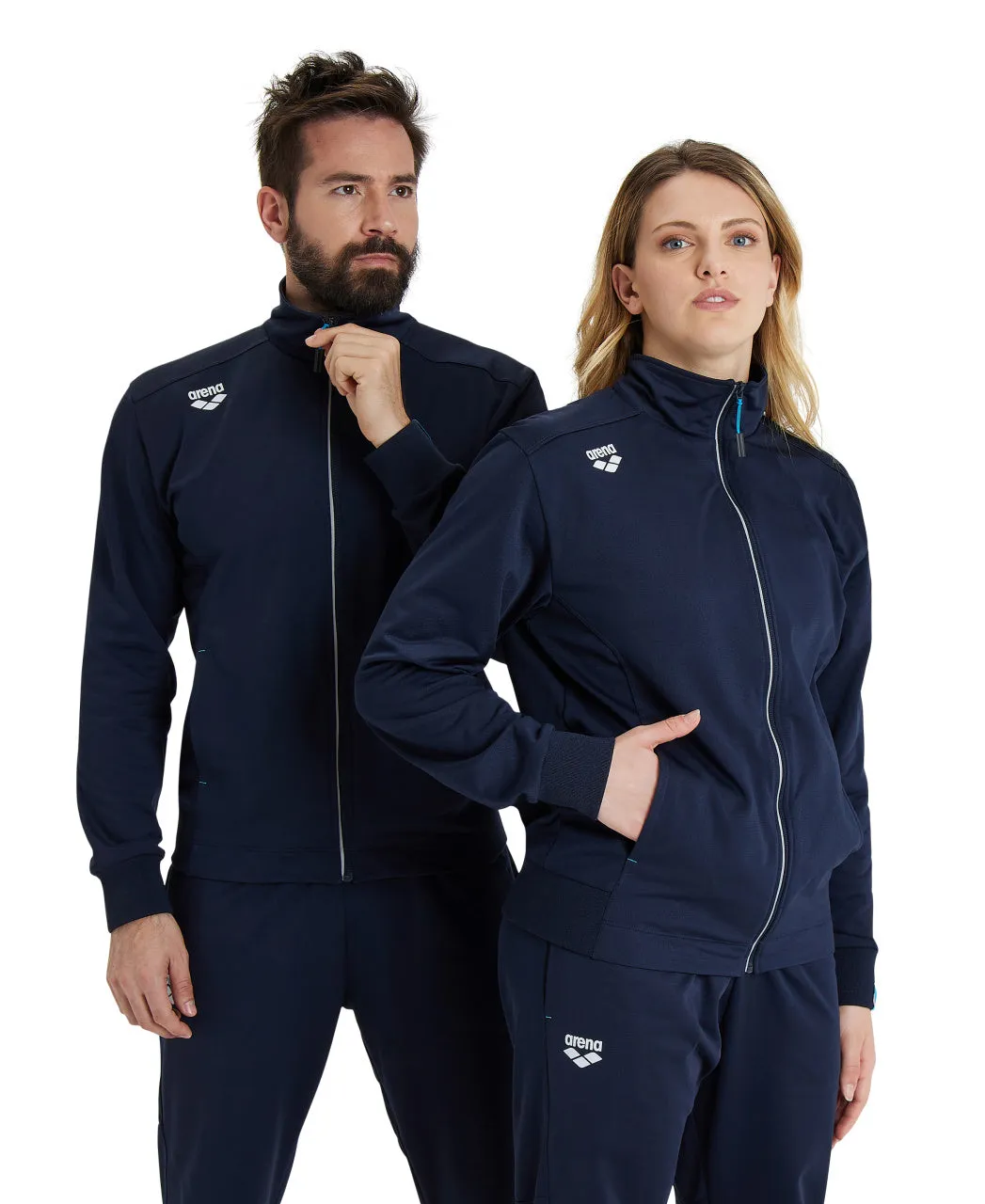 Arena Team Unisex Panel Track Jacket - Navy