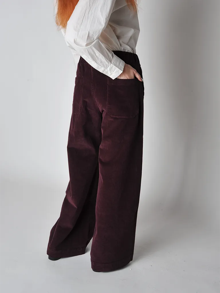 Aubergine Corduroy Diana Pant - 1 size 1