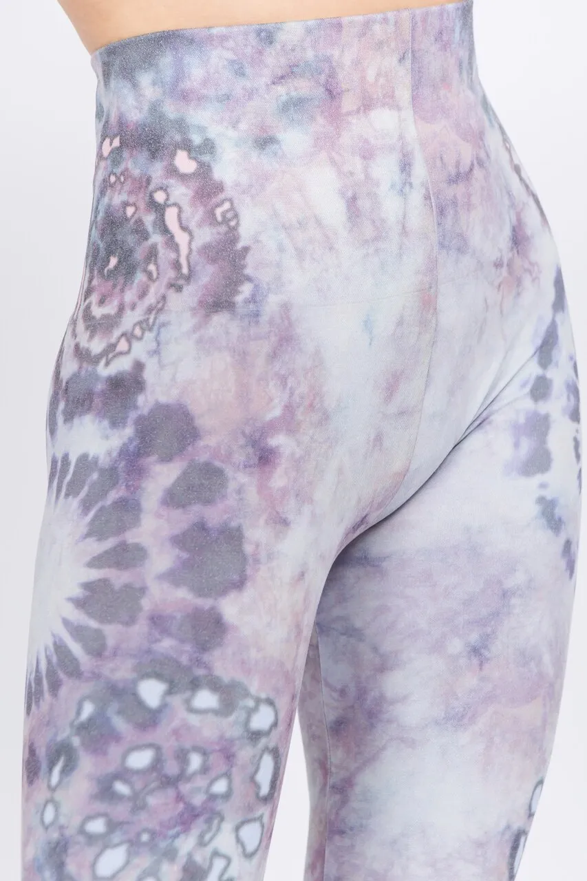 B4292AF High Waist Full Length Legging Tie Dye