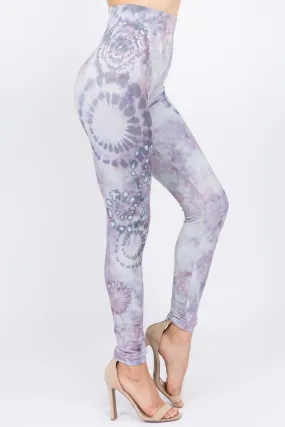 B4292AF High Waist Full Length Legging Tie Dye