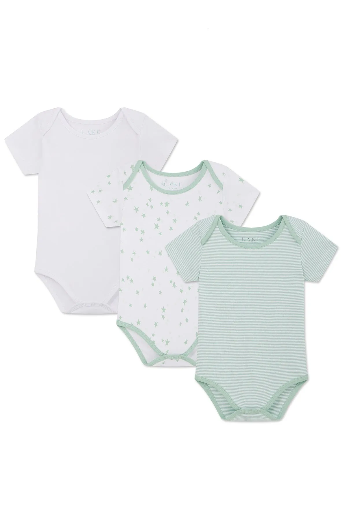 Baby Bodysuit Bundle in Parisian Green