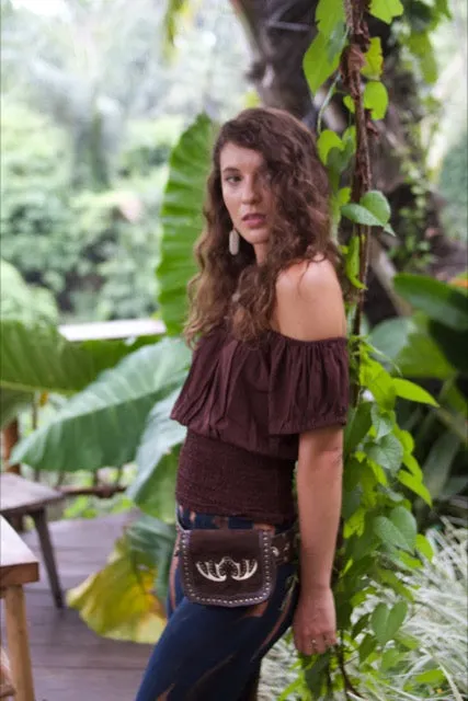 Black and brown tie- dye leggings