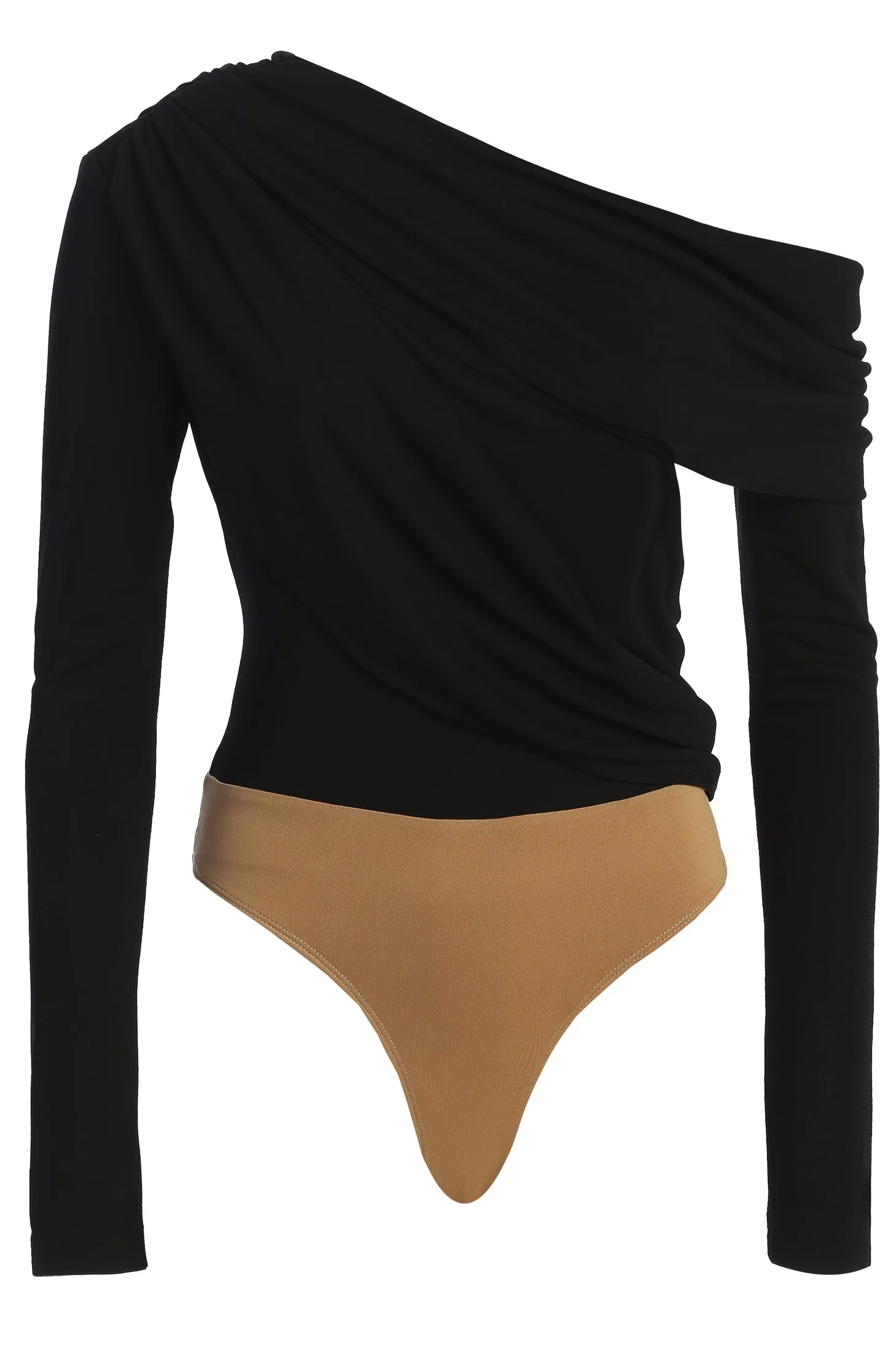 Black Ultra High Neck Bodysuit