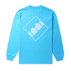 Block Noise 45 3 L/S Tee, Blue