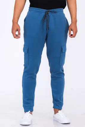 Blue Cargo Jogger Sweats