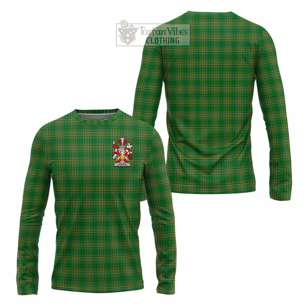 Bodkin Irish Clan Tartan Long Sleeve T-Shirt with Coat of Arms