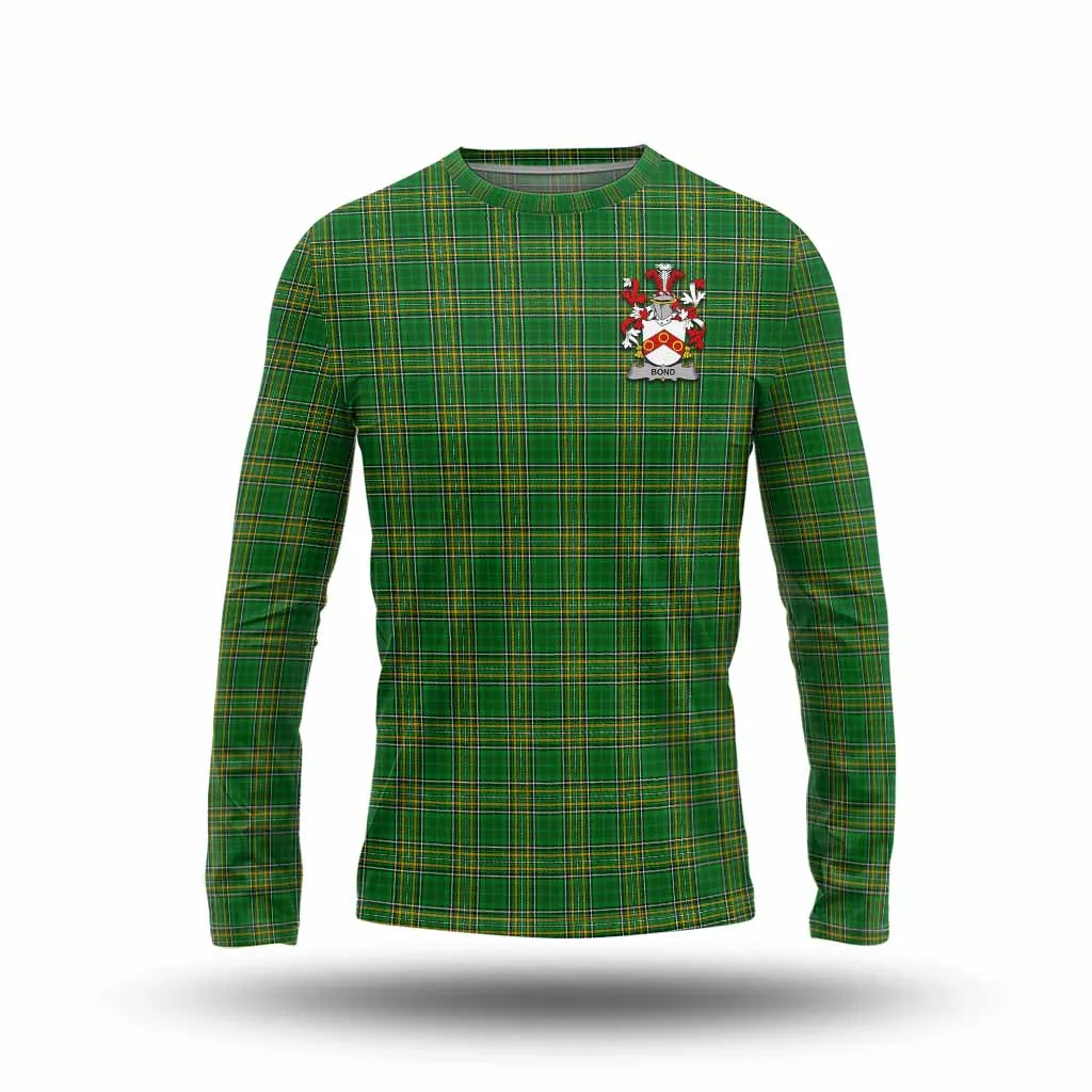 Bond Irish Clan Tartan Long Sleeve T-Shirt with Coat of Arms