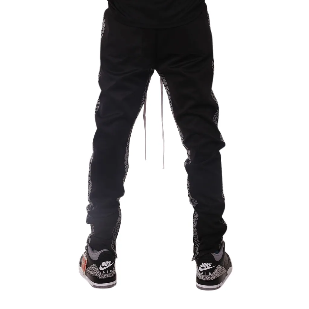 Bones Double Stripe Track Pants Cement