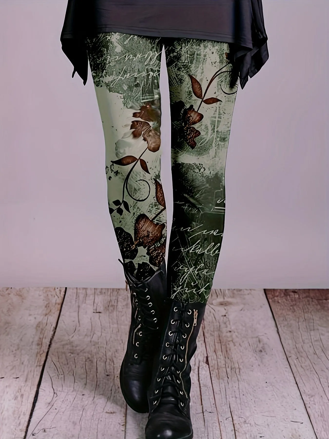 Botanical Print Leggings