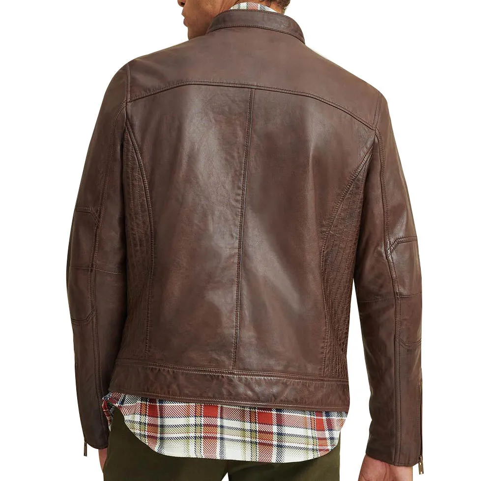 Brent Leather Moto Jacket