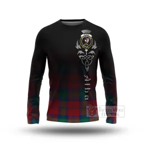 Byres (Byses) Tartan Long Sleeve T-Shirt Featuring Alba Gu Brath Family Crest Celtic Inspired