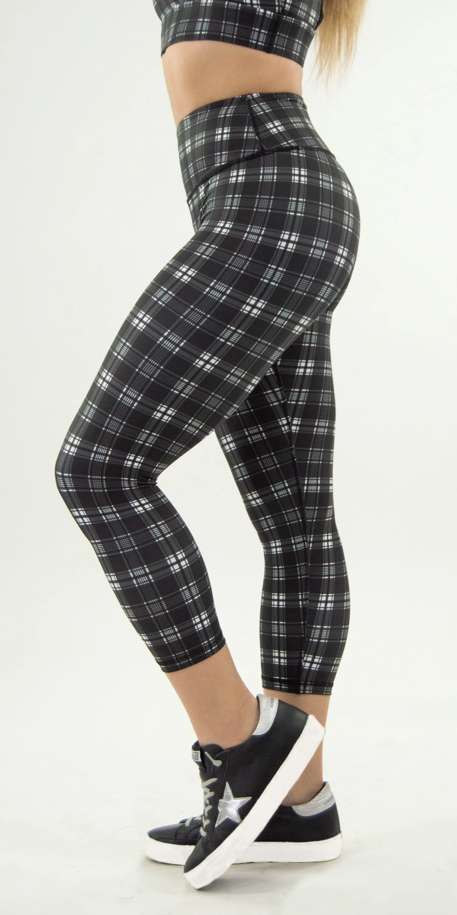 Carbon Plaid - Legging