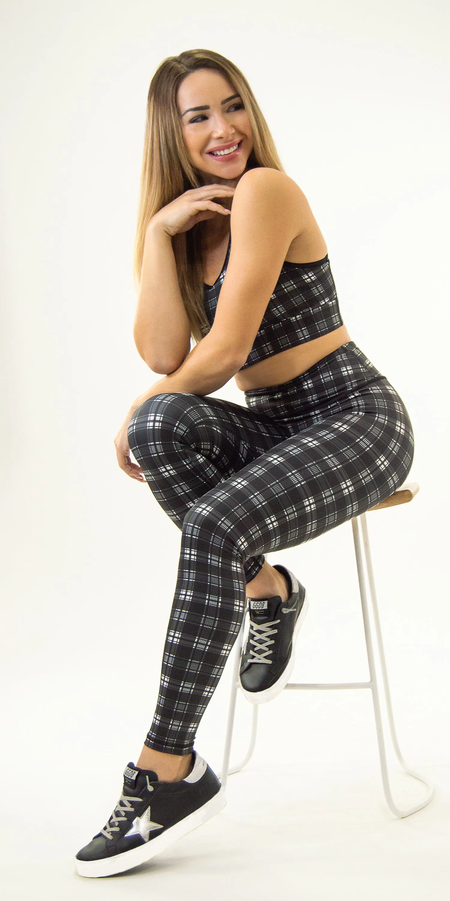 Carbon Plaid - Legging