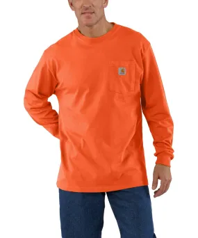 Carhartt K126 Long Sleeve Workwear T-Shirt - Bright Orange