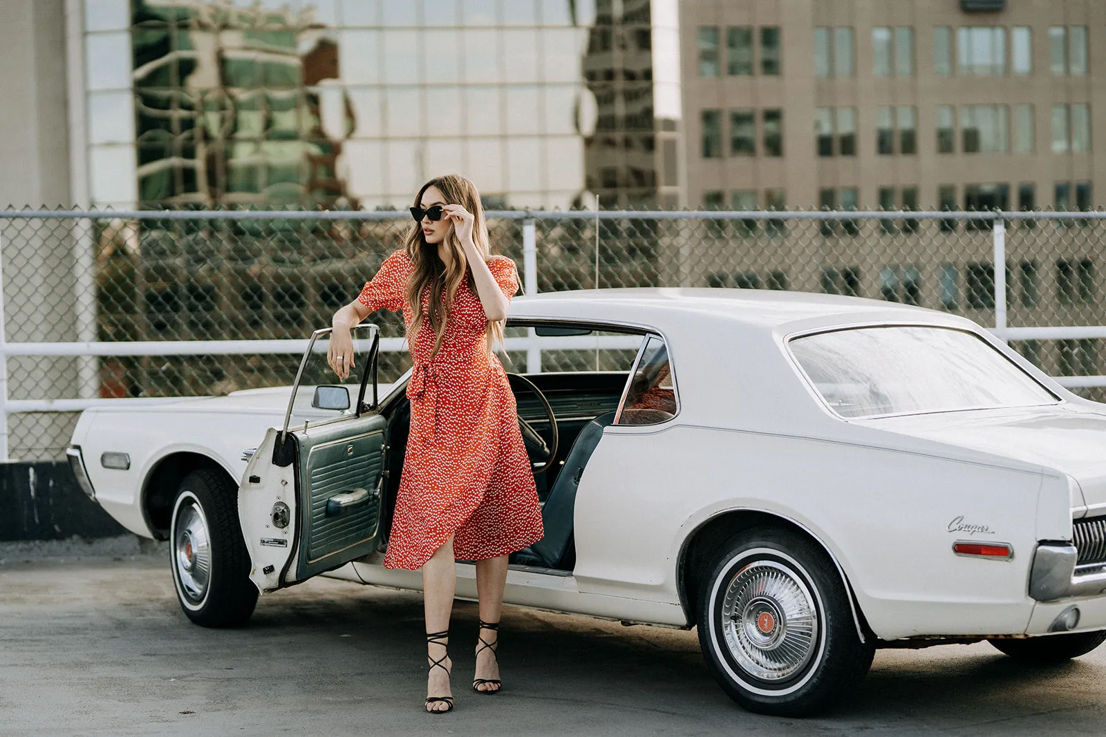 Coco Wrap Dress | Red Polka Dot