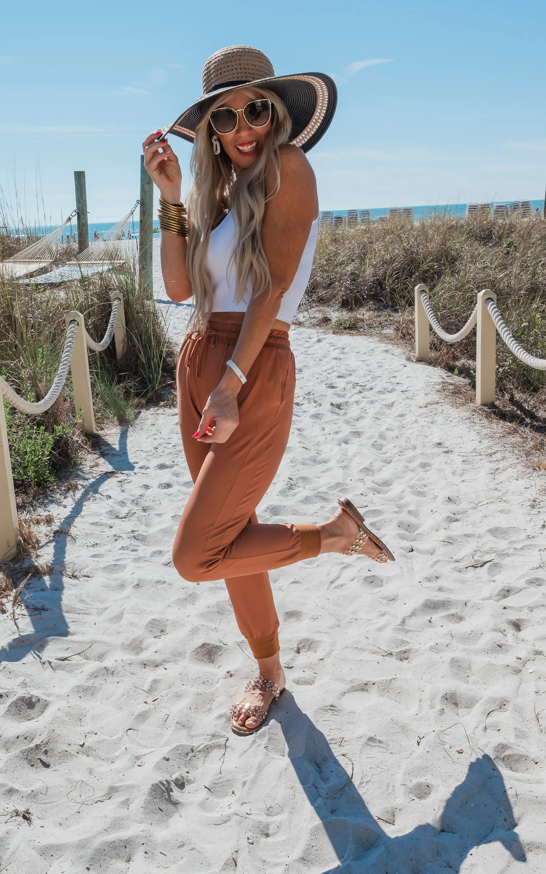 Cognac Everyday Joggers by Salty Wave*