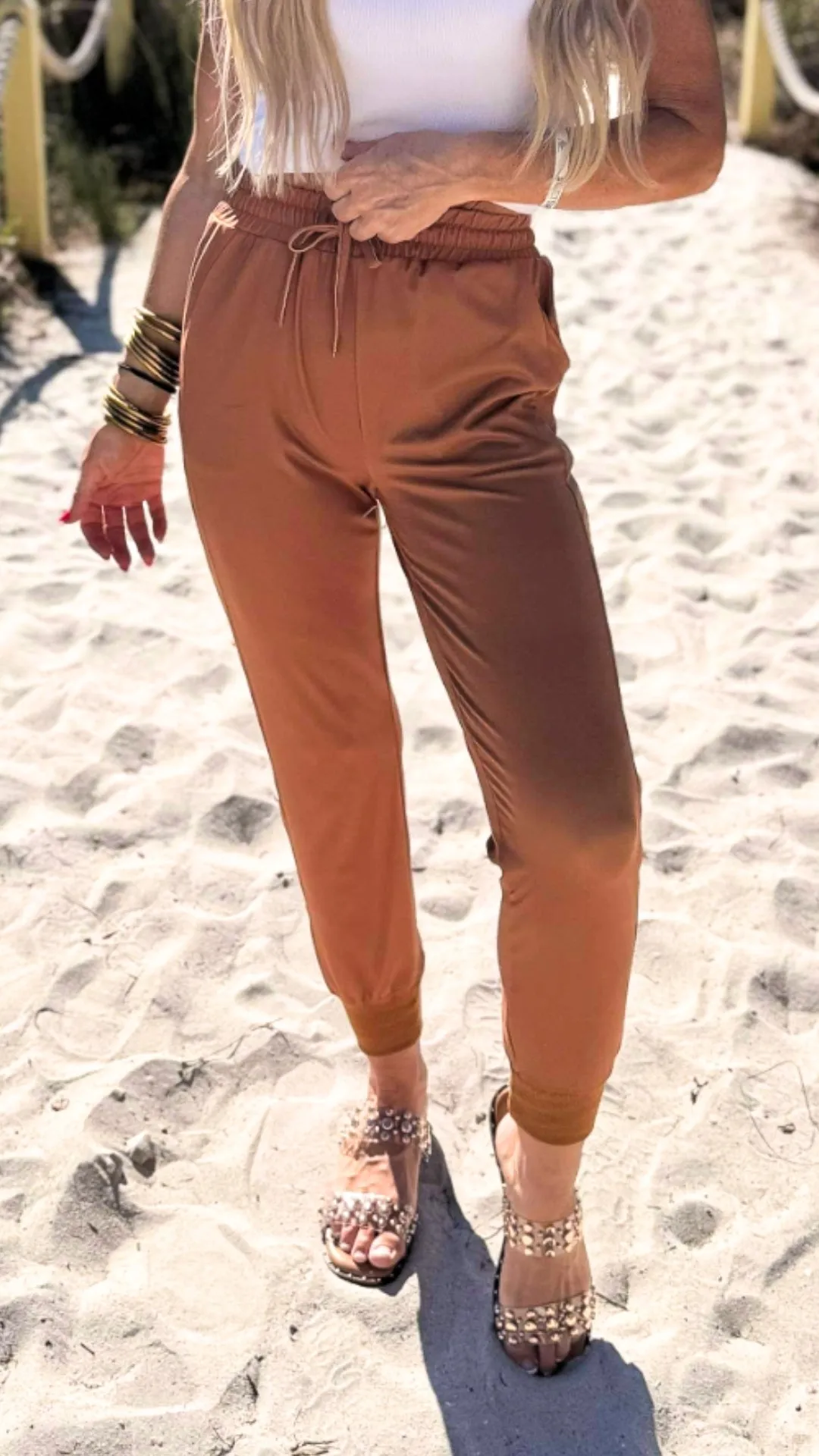 Cognac Everyday Joggers by Salty Wave*