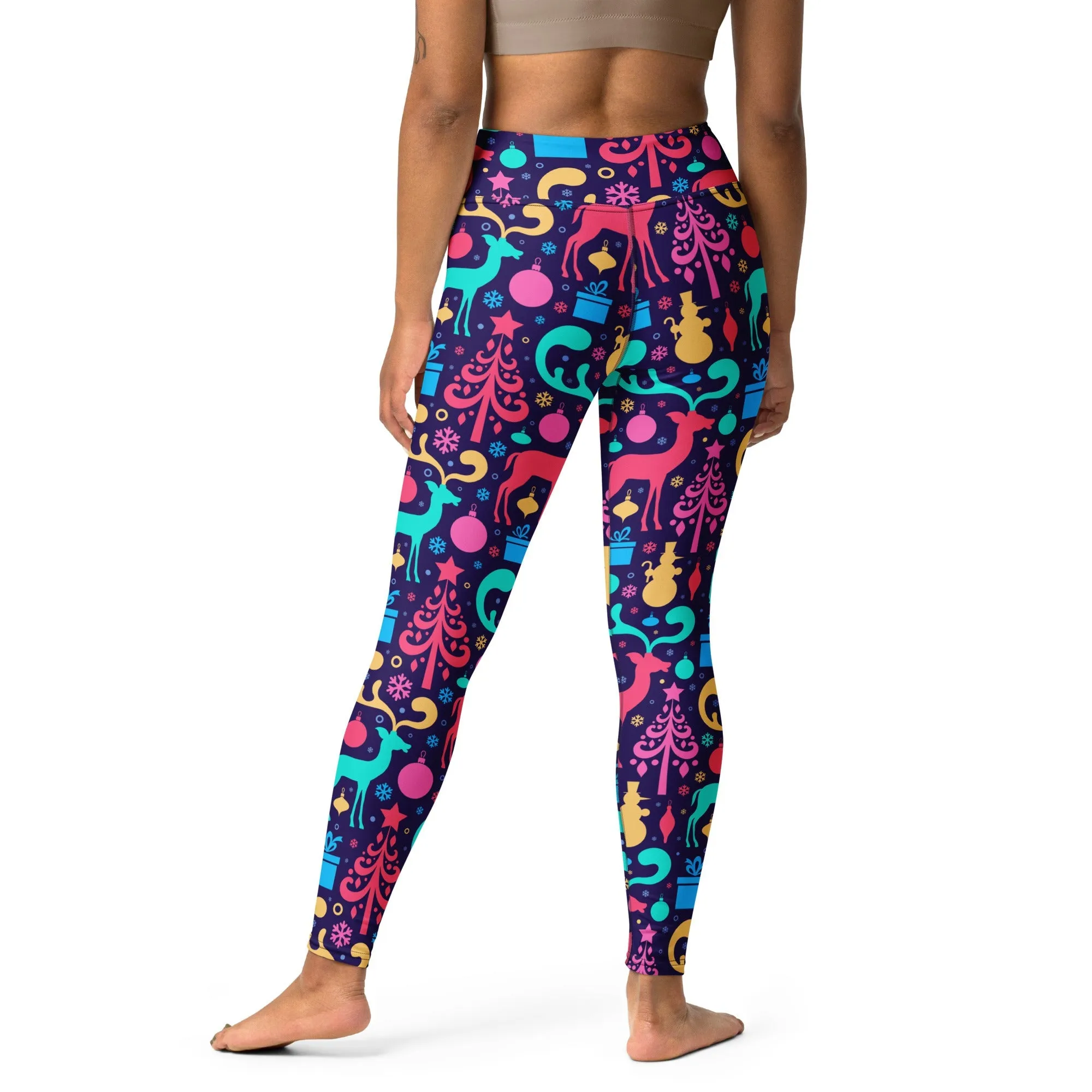 Colorful Christmas Yoga Leggings