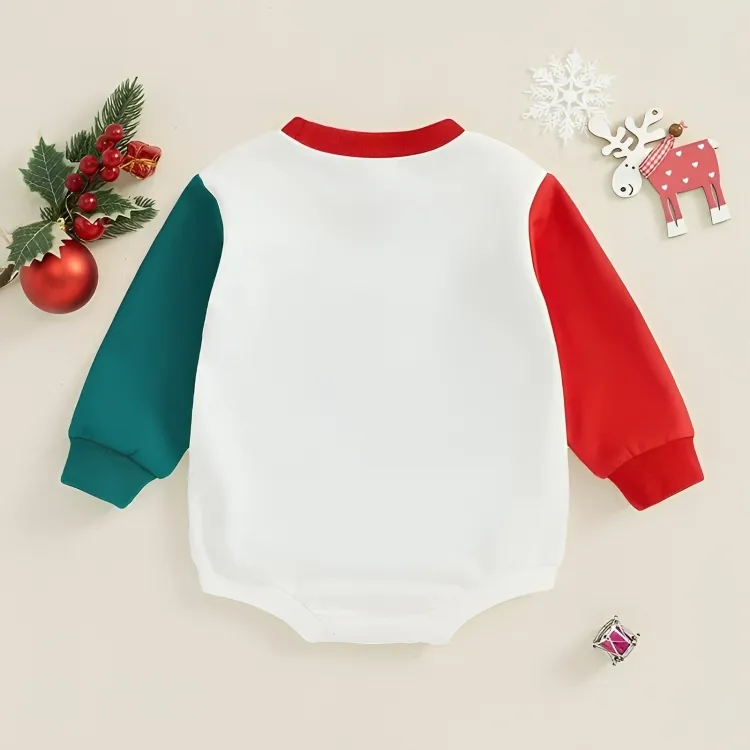 Colorful Long Sleeve Merry Baby Bodysuit