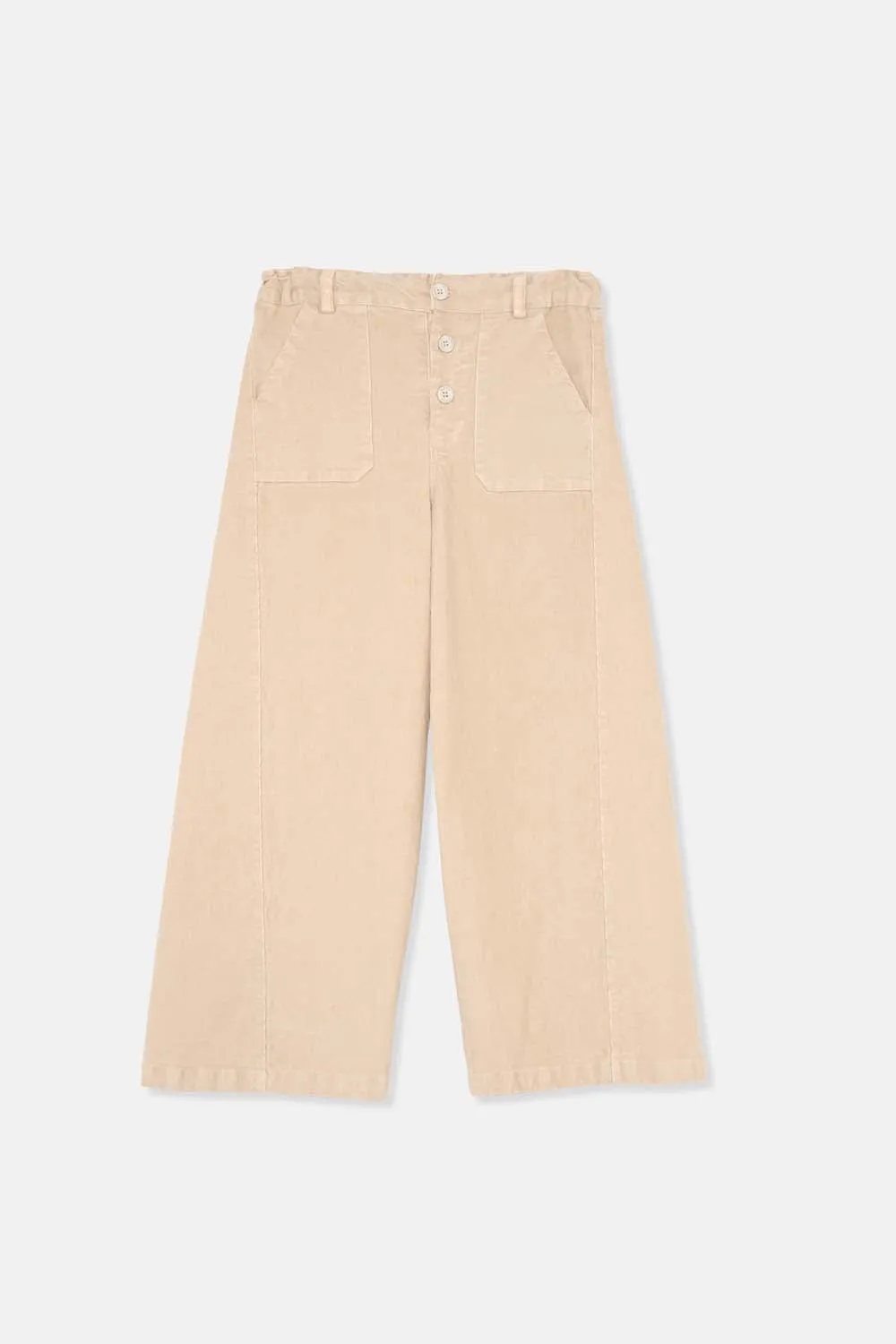 COMFORT CORDUROY BUTTONED PANTS