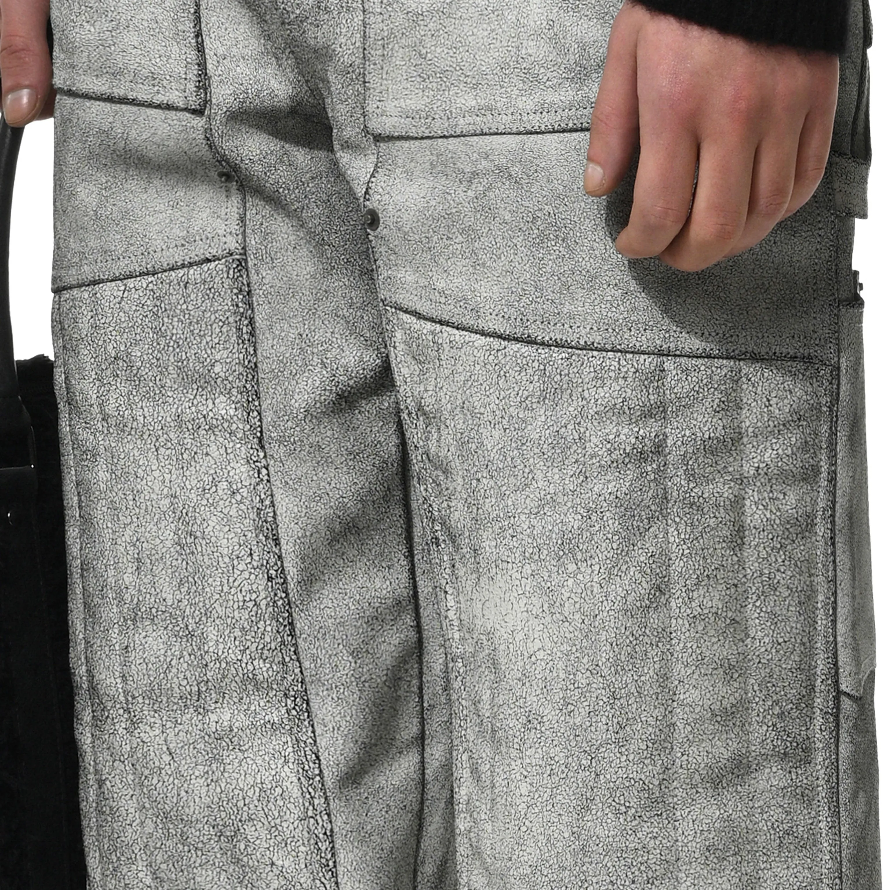 CRACKED LEATHER PADDED  PANT