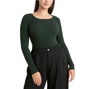 Crewneck Sweater Bodysuit | Evergreen