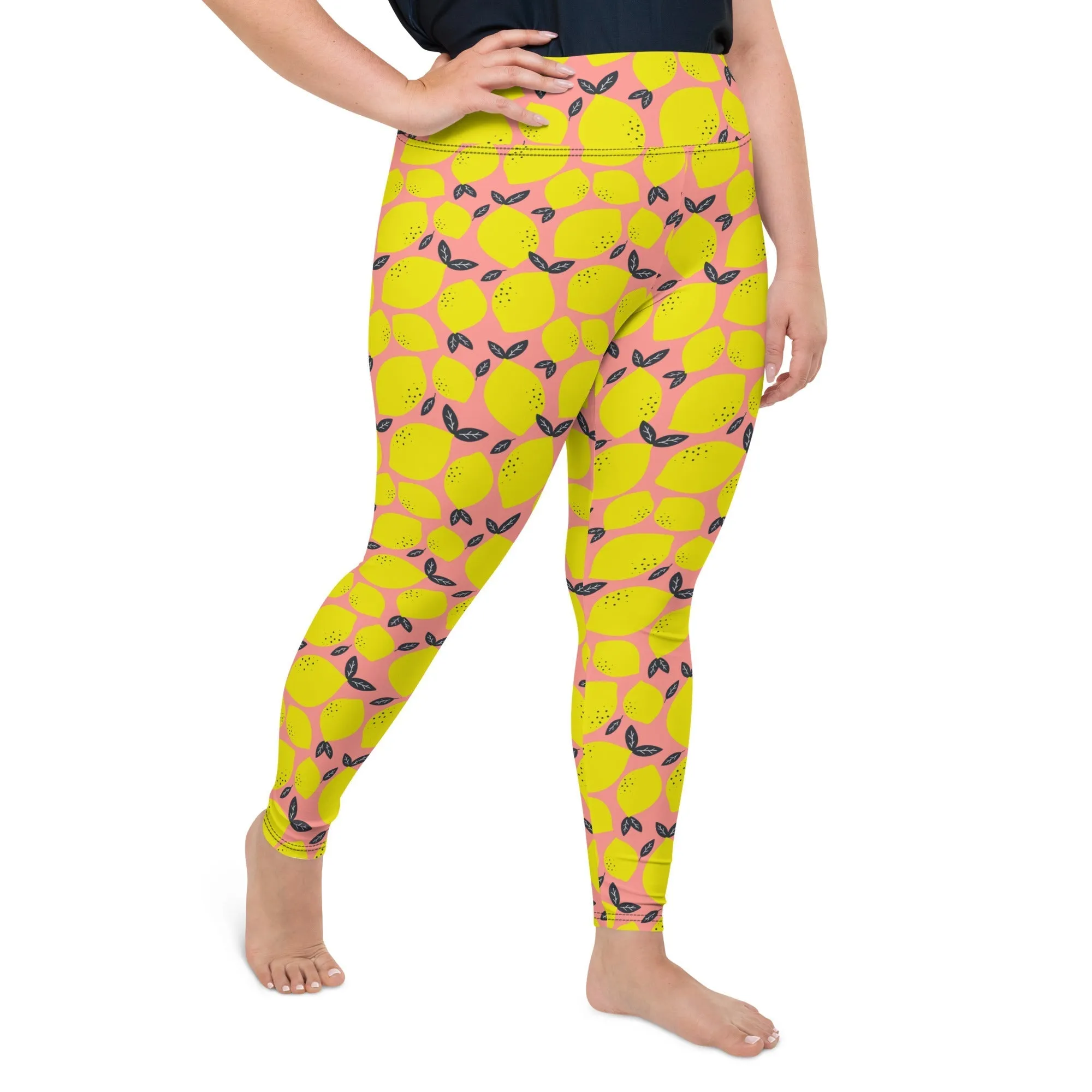 Cute Lemon Plus Size Leggings