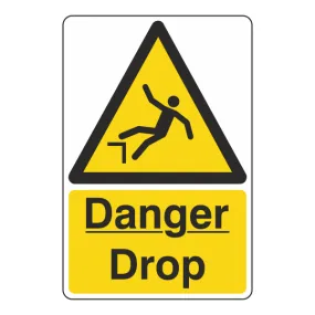 Danger Drop Sign