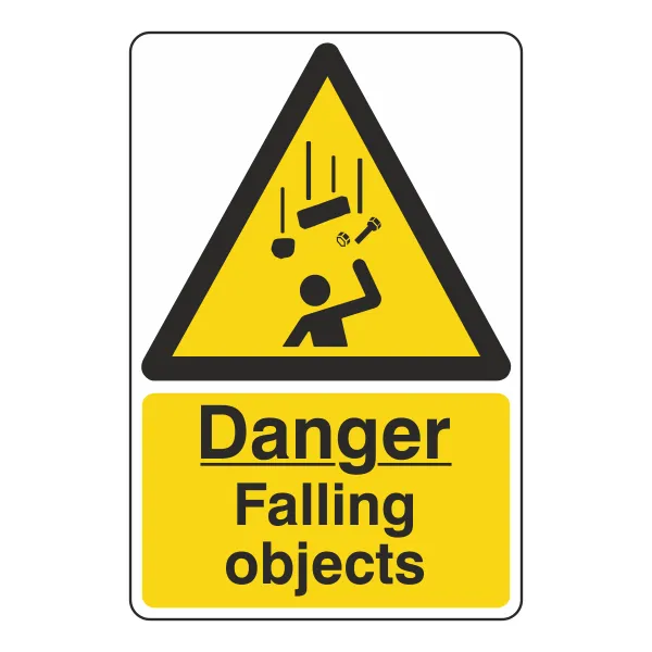 Danger Falling Objects Sign