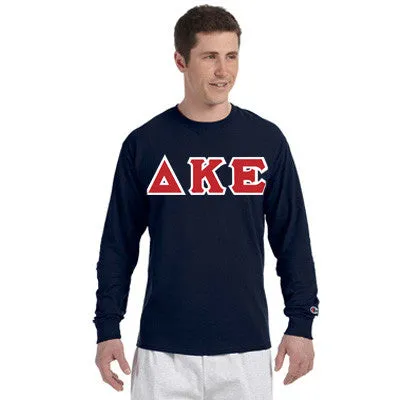 Delta Kappa Epsilon Greek Champion Long-Sleeve Tee - Champion CC8C - TWILL