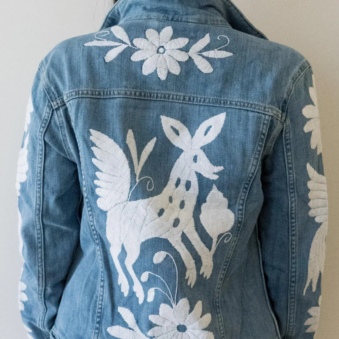 Denim Jacket Otomi White