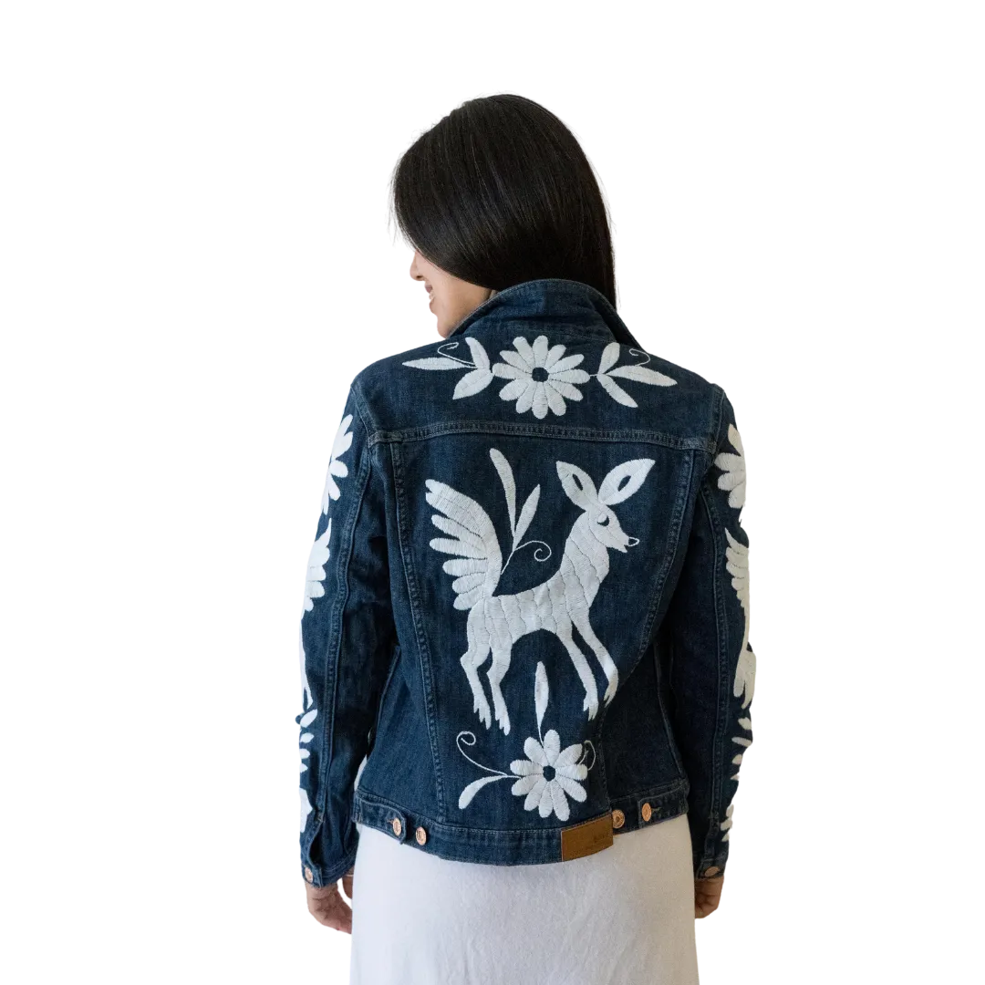 Denim Jacket Otomi White