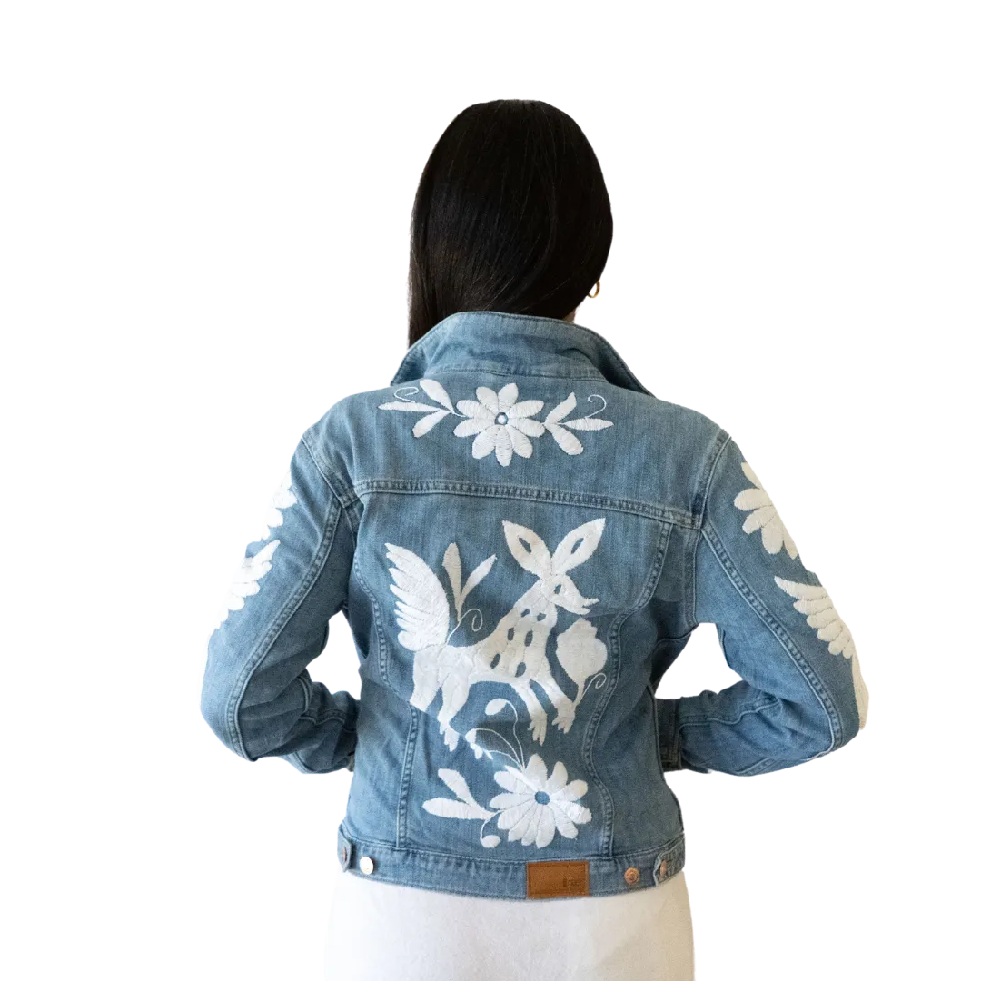 Denim Jacket Otomi White