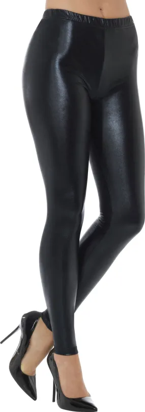 Disco Metallic Leggings schwarz