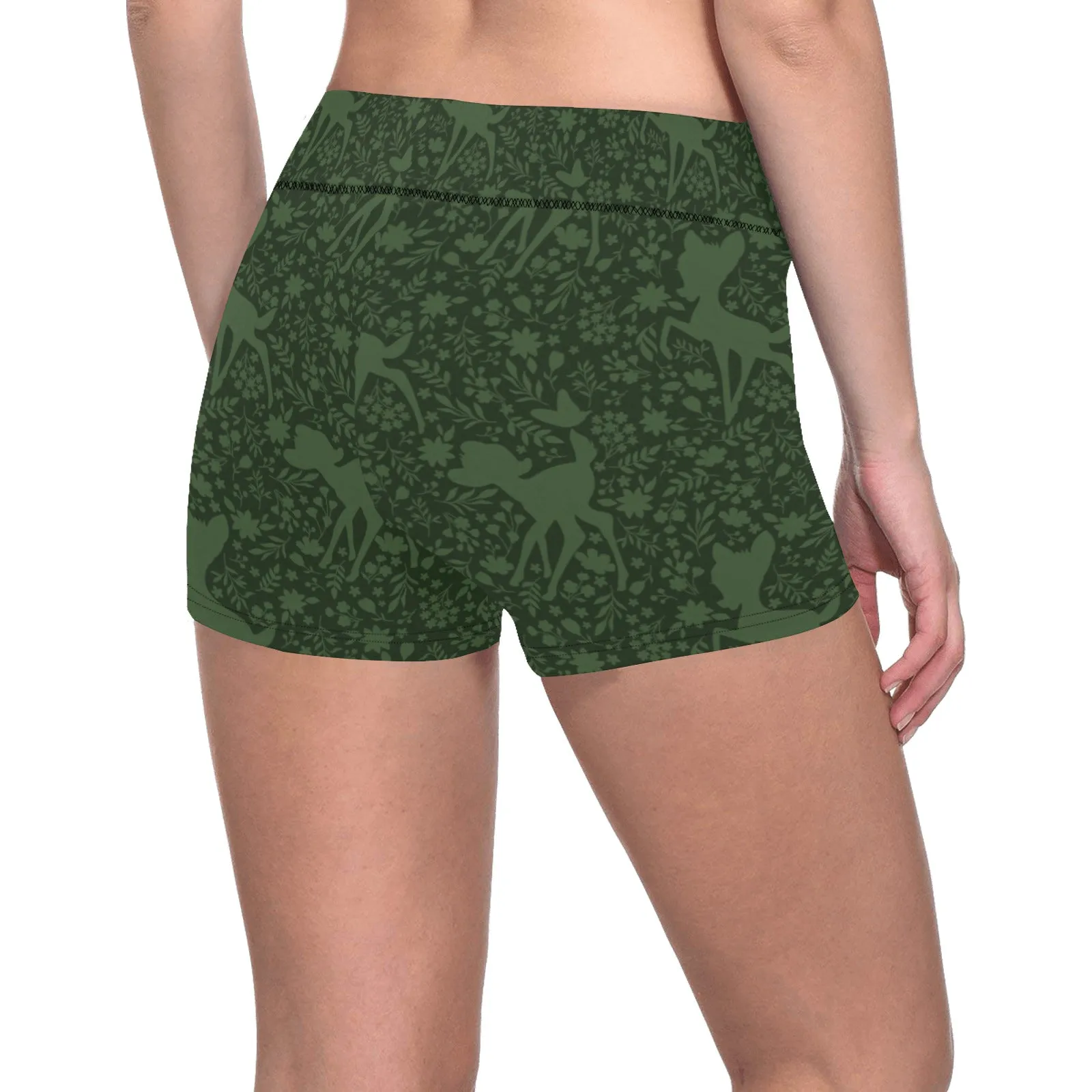 Disney Bambi Forest Silhouette Women's Short Leggings