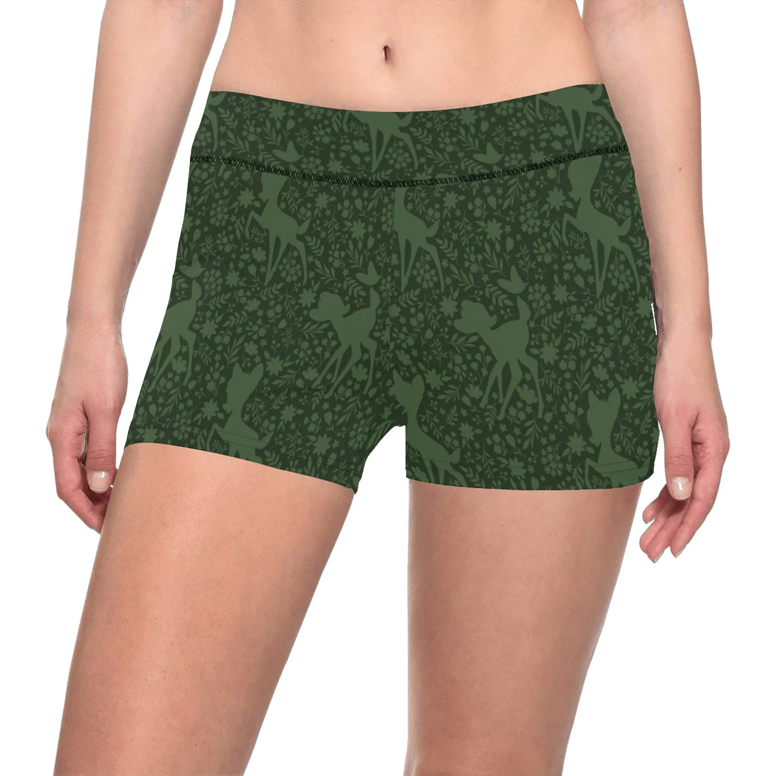 Disney Bambi Forest Silhouette Women's Short Leggings