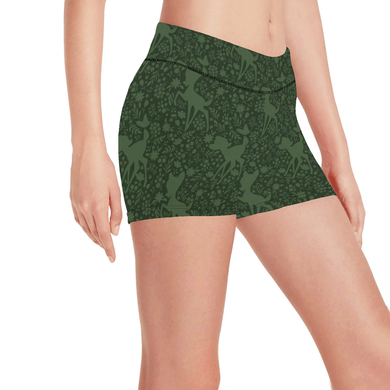 Disney Bambi Forest Silhouette Women's Short Leggings