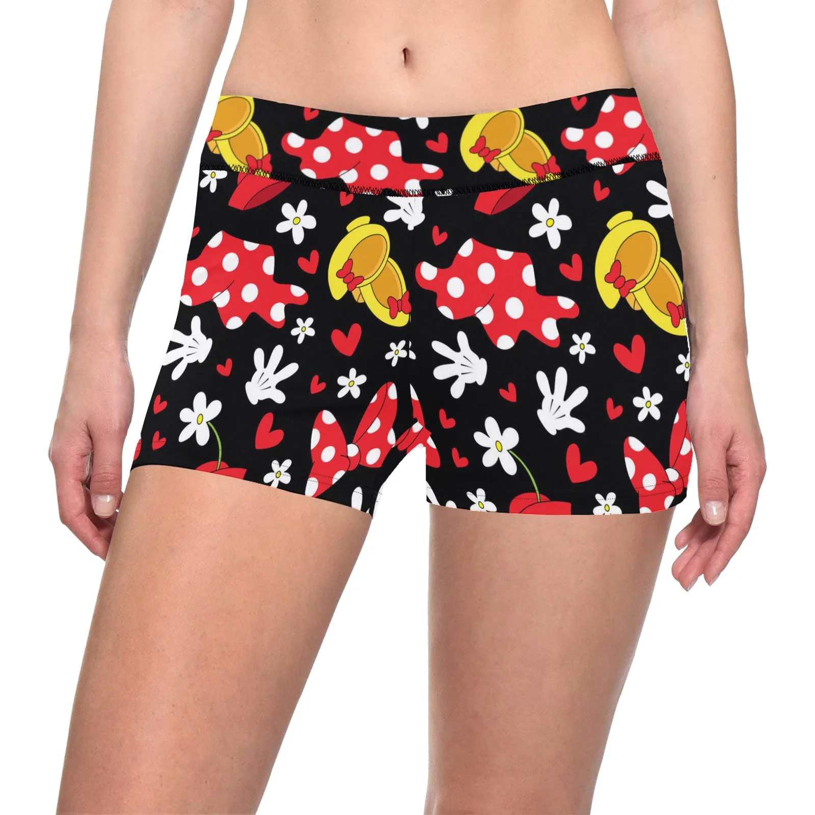 Disney Minnie Mouse All About The Bows Women's Short Leggings