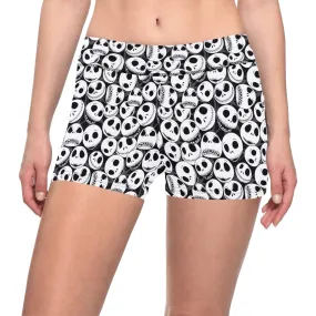 Disney Nightmare Before Christmas Jack's Faces Women's Short Leggings