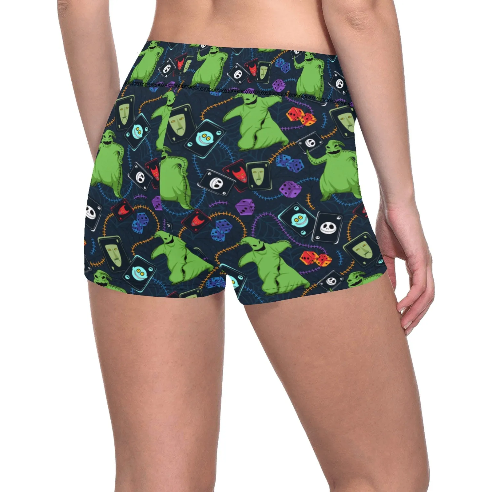 Disney Nightmare Before Christmas Oogie Cards And Dice Women's Short Leggings