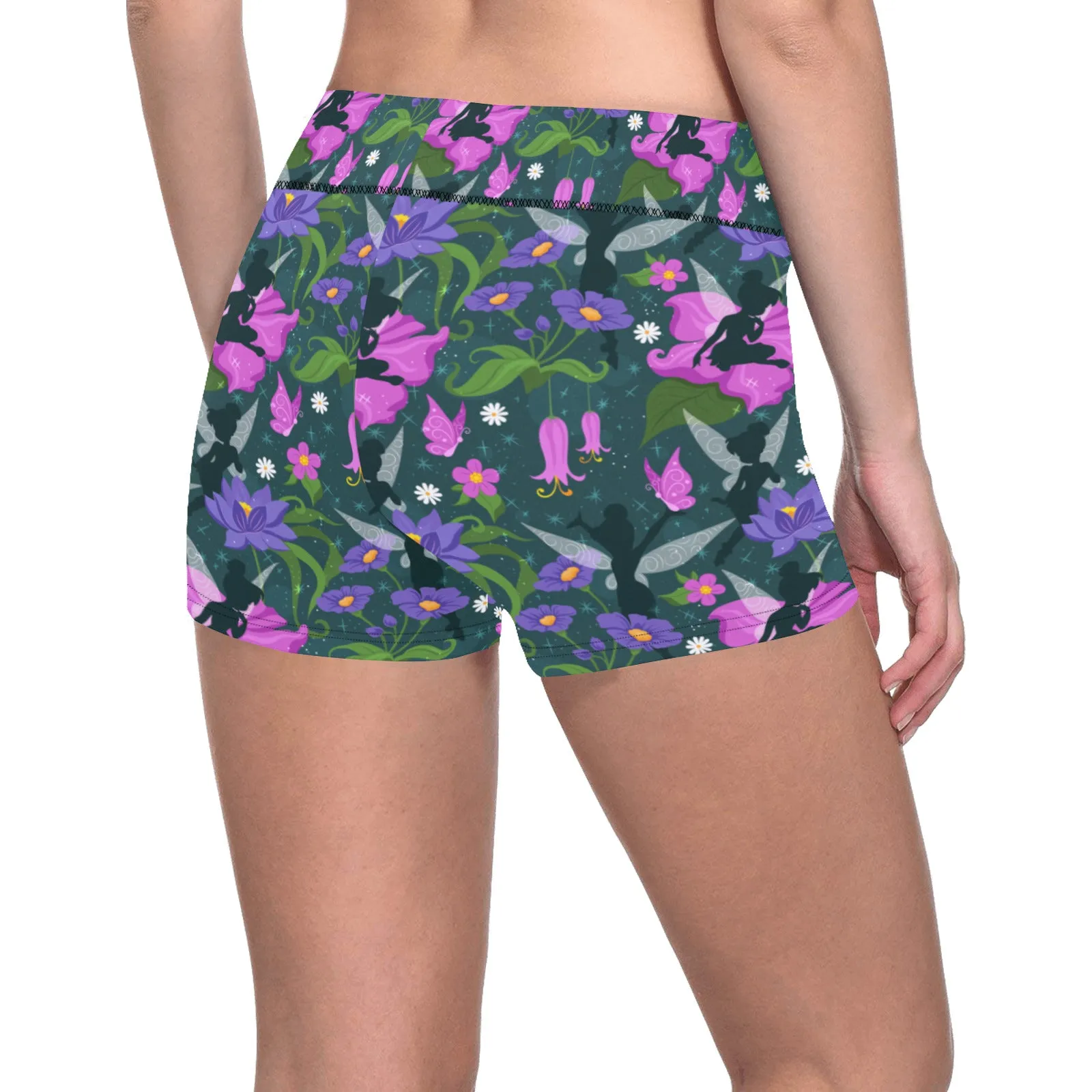 Disney Tinker Bell Fairies And Flowers Women's Short Leggings