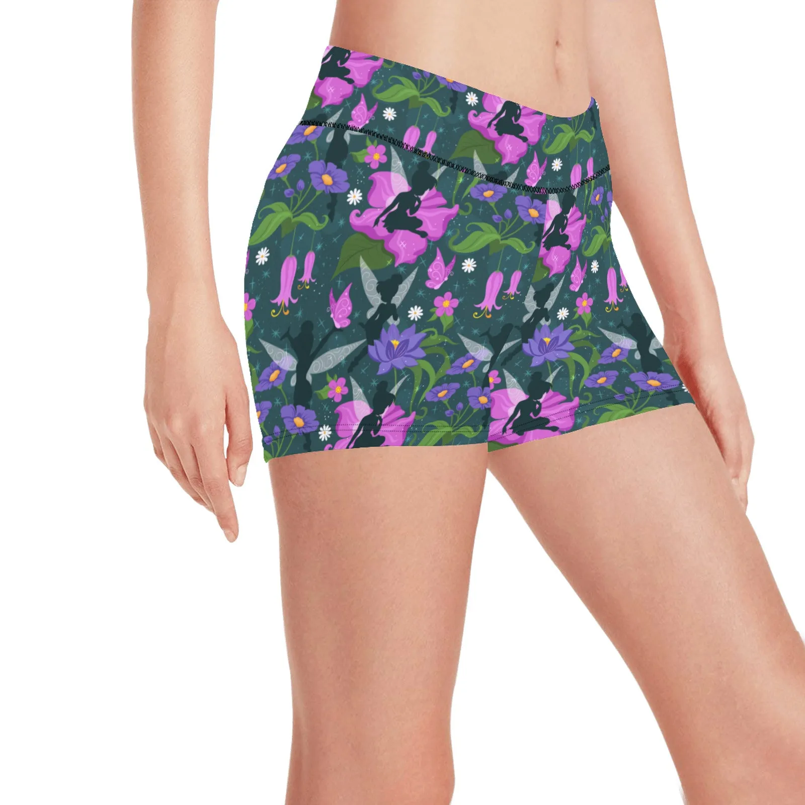 Disney Tinker Bell Fairies And Flowers Women's Short Leggings